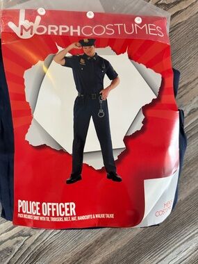 Men's Police Officer Costume - Navy Blue